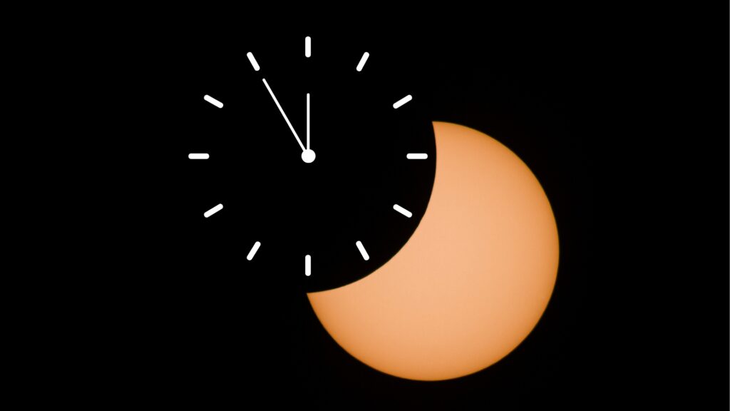 What time is the partial solar eclipse on March 29?