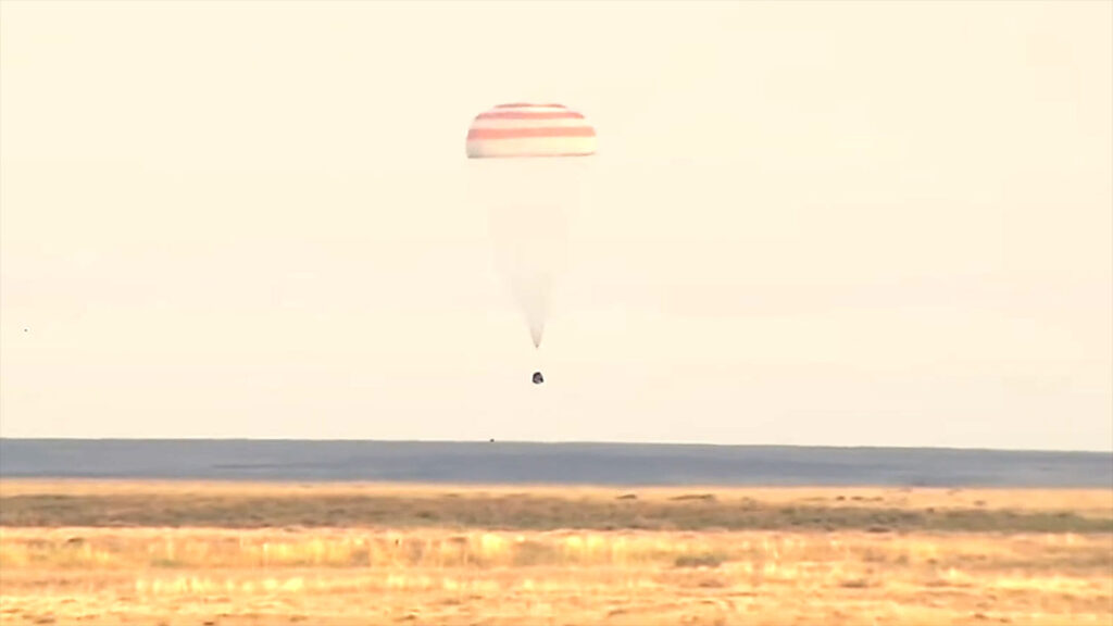 NASA's oldest active astronaut lands with space station crewmates on his 70th birthday