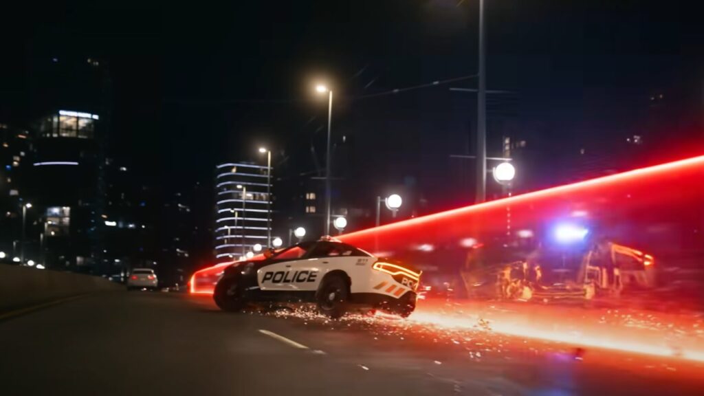 Want to see a lightcycle cut a cop car in half? Check out the 1st 'Tron: Ares' teaser trailer (video)
