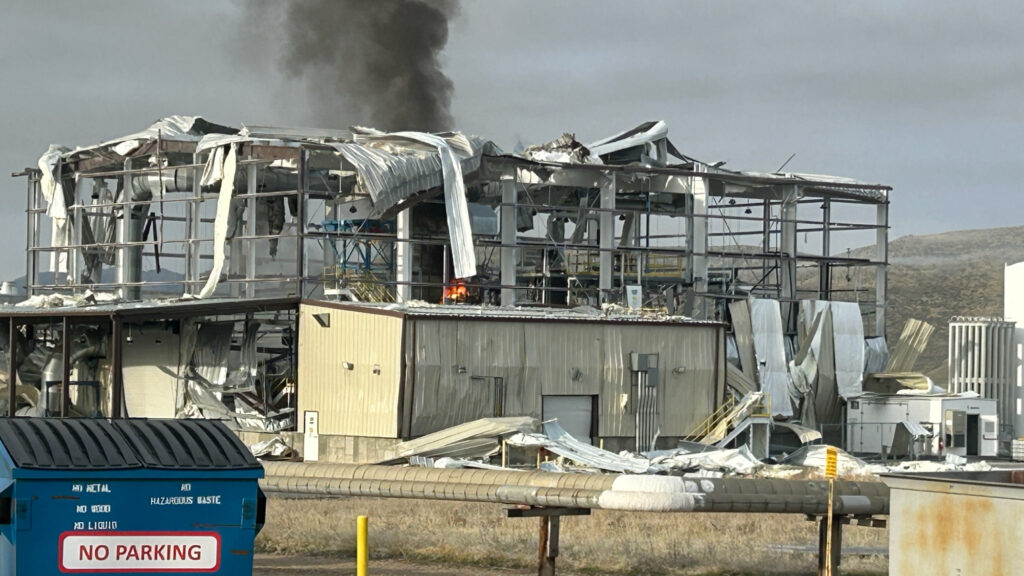 Explosion destroys building at Northrop Grumman rocket test site in Utah