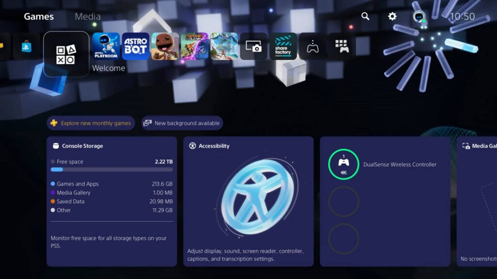 PS5 classic PlayStation console background customisations return this week