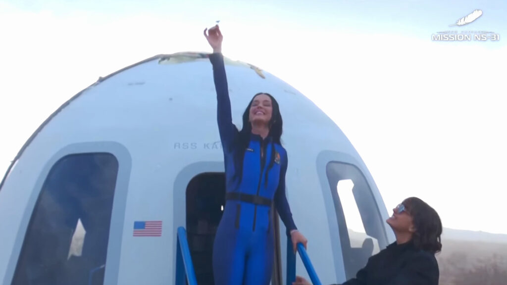 Katy Perry and Gayle King launch to space with 4 others on historic all-female Blue Origin rocket flight