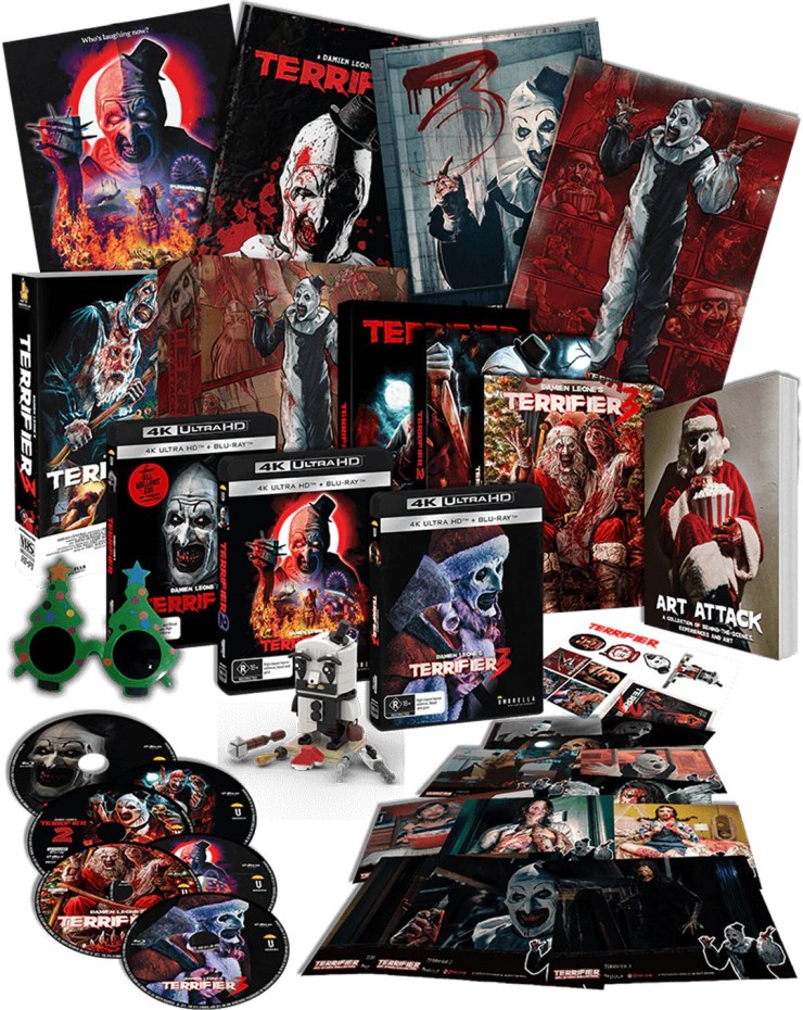 Unboxing Umbrella Entertainment’s ‘Art Attack: Terrifier Collector’s Edition Box Set’