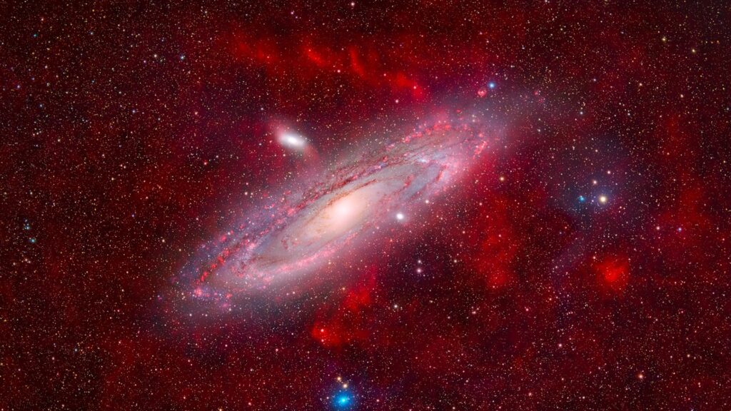 Gorgeous deep space photo captures the Andromeda Galaxy surrounded by glowing gas