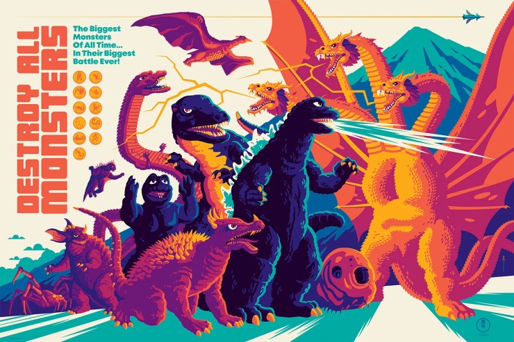 ‘Destroy All Monsters’ Prints by Tom Whalen on Sale Tomorrow at Bottleneck Gallery