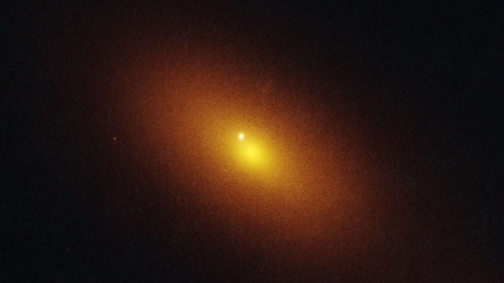 Hubble Telescope sees wandering black hole slurping up stellar spaghetti