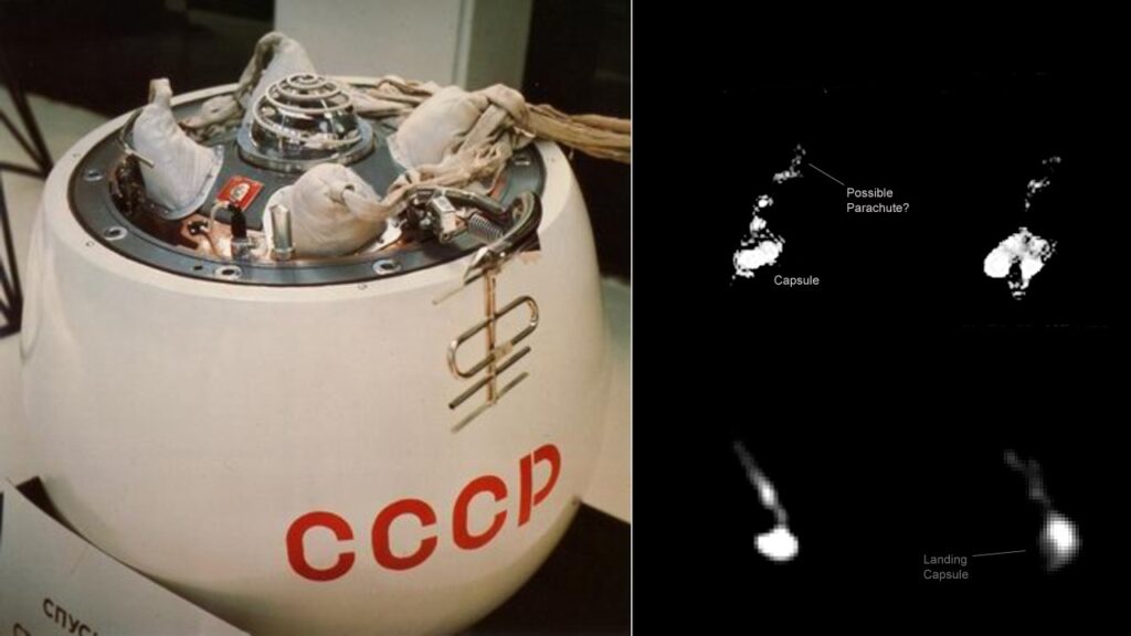 New images of Soviet Venus lander falling to Earth suggest its parachute may be out