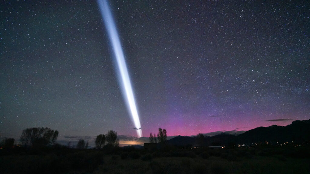 Mysterious white streak spotted over US skies during surprise aurora storm. What was it? (photos)
