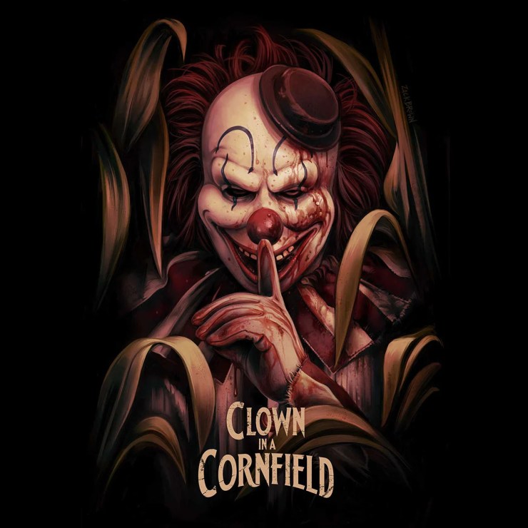 Fright-Rags Commemorates ‘Clown in a Cornfield’ with 4 Frendo Shirts