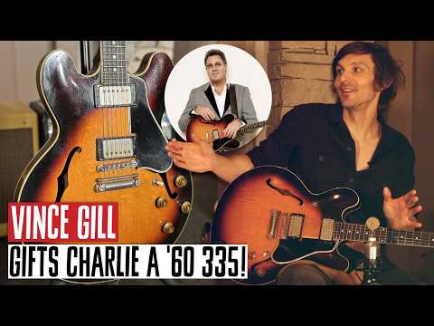 Vince Gill Gives a 1960 Gibson ES-335 to Charlie Worsham