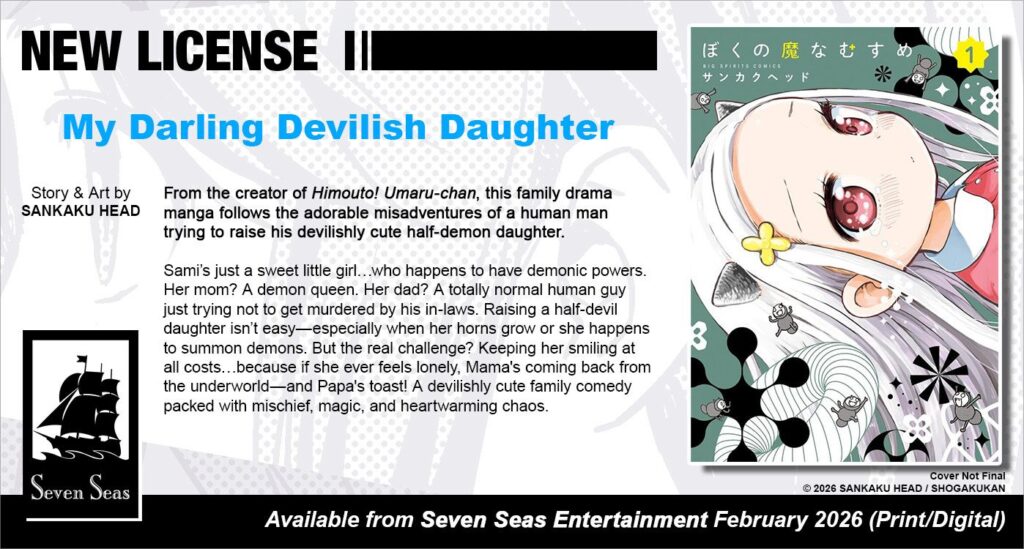 My Darling Devilish Daughter Manga and More Get Releases from Seven Seas