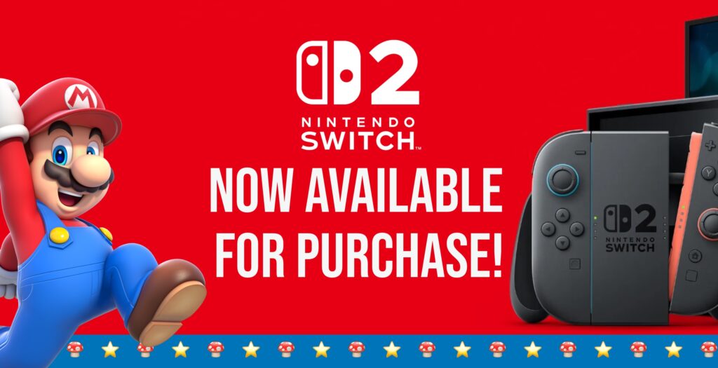 Nintendo Switch 2 now available for purchase online!