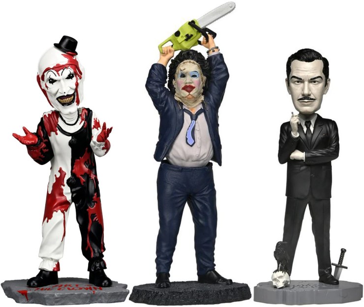Art the Clown, Leatherface, Vincent Price Get Bobbleheads from NECA