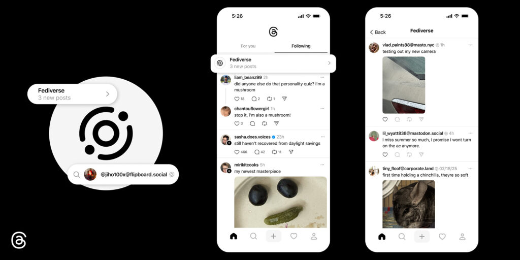 Threads adds dedicated fediverse feed and profile search