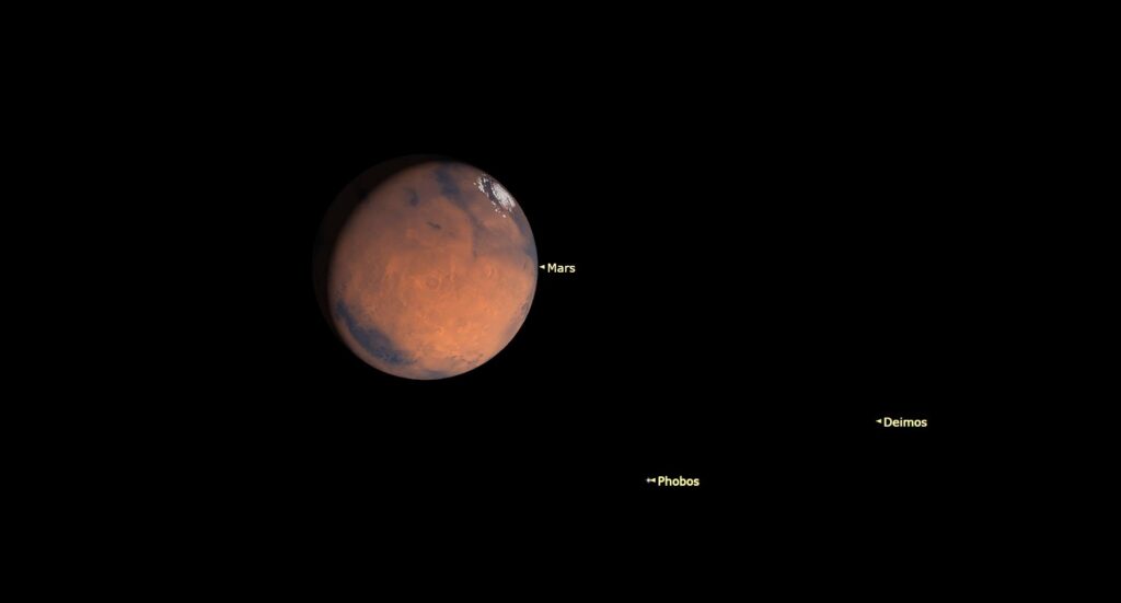 How to see Mars visit a bright star and the moon this June