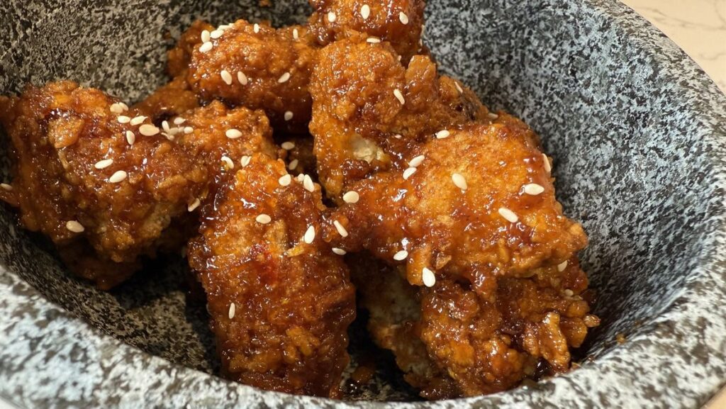 This air fryer crispy sesame chicken is the closest I’ve come to replicating my favorite takeout