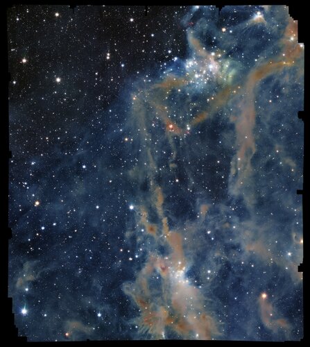 Euclid peers through a dark cloud’s dusty veil