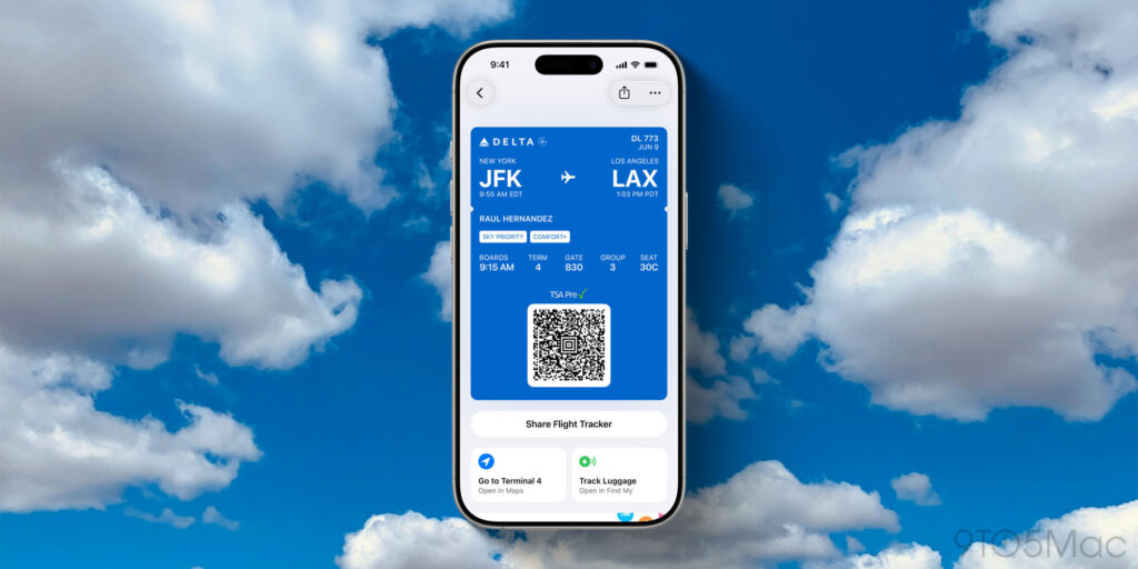 Delta rolling out support for Apple Wallet’s new iOS 26 boarding pass features